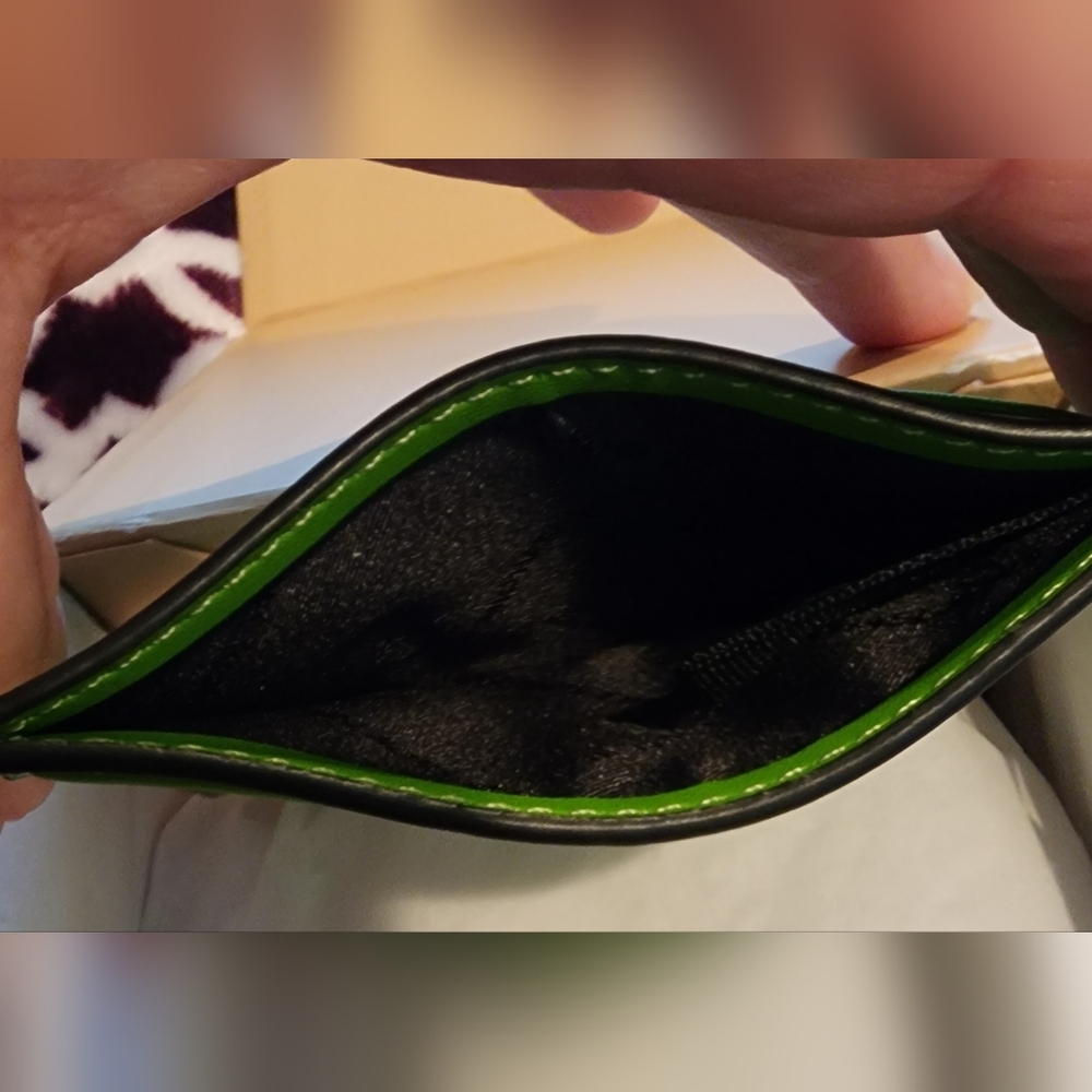 NWOT Michael Kors Jungle Green Ombre Card Holder - Picture 3 of 6